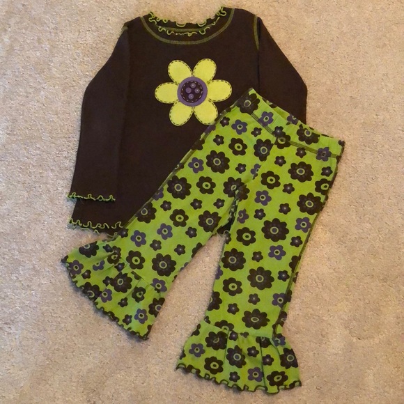 Toddler Girls 2-Piece Set by Mis Tee V-Us - Size 3T - Picture 1 of 7
